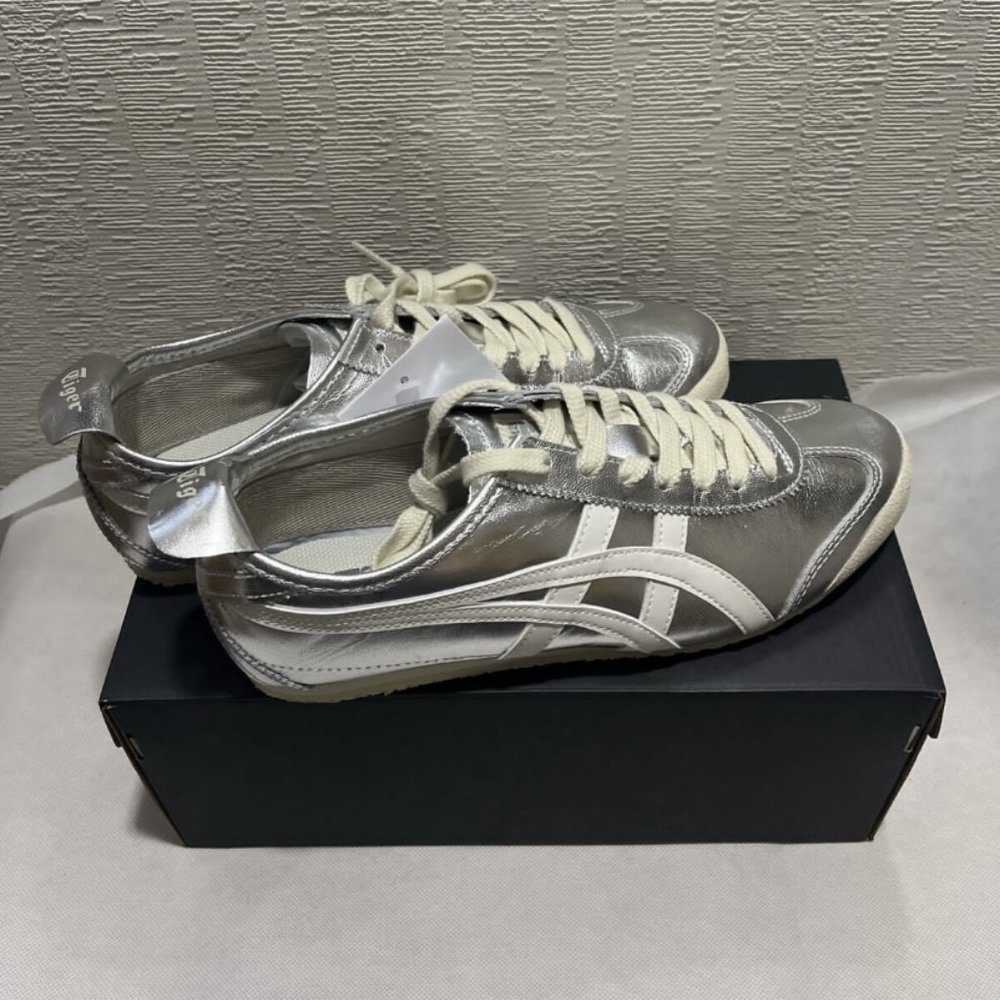 Onitsuka Tiger MEXICO 66 THL7C2 9399 Silver Off White Shoes
